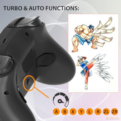 Subsonic Wireless Led Controller Black - Nintendo Switch