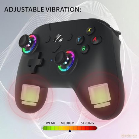 Subsonic Wireless Led Controller Black - Nintendo Switch