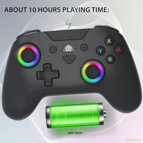 Subsonic Wireless Led Controller Black - Nintendo Switch