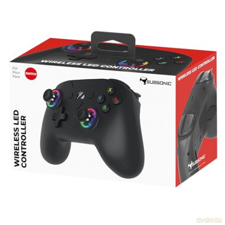 Subsonic Wireless Led Controller Black - Nintendo Switch