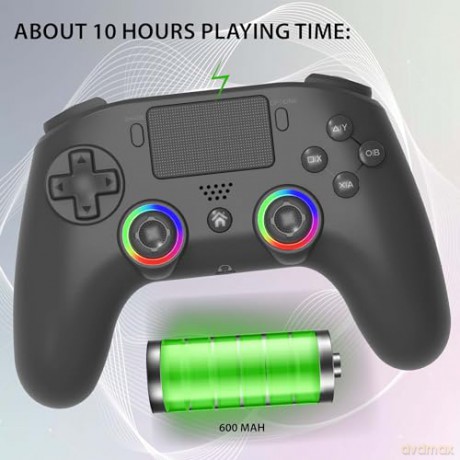 Subsonic Wireless Led Controller PS4 Black - PS4/PC