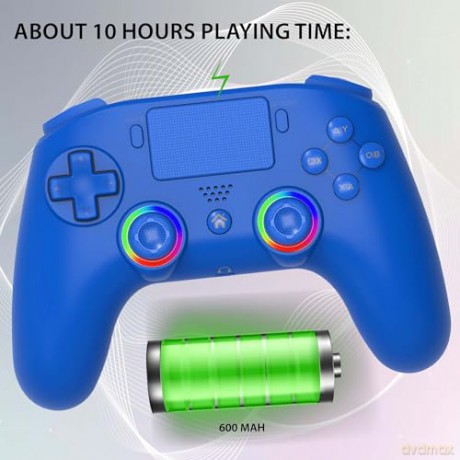 Subsonic Wireless Led Controller PS4 Blue - PS4/Pc