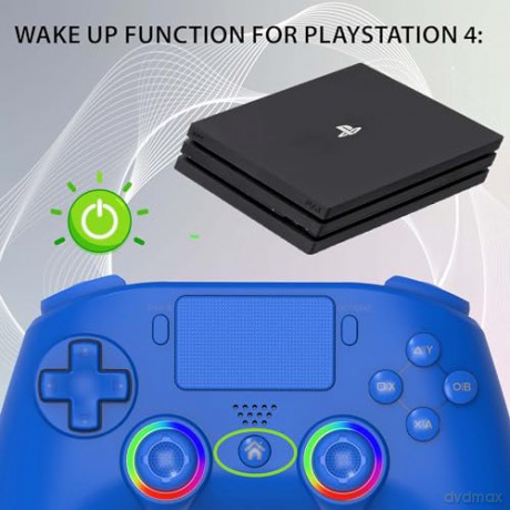Subsonic Wireless Led Controller PS4 Blue - PS4/Pc