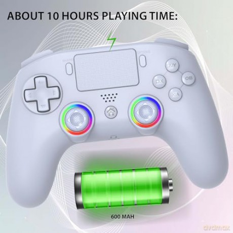 Subsonic Wireless Led Controller PS4 White - PS4/Pc