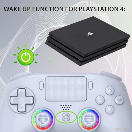 Subsonic Wireless Led Controller PS4 White - PS4/Pc