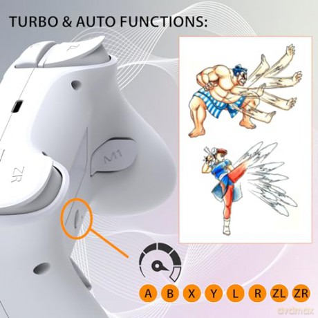 Subsonic Wireless Led Controller White - Nintendo Switch