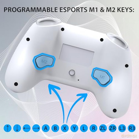 Subsonic Wireless Led Controller White - Nintendo Switch
