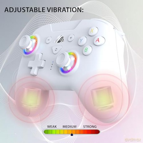 Subsonic Wireless Led Controller White - Nintendo Switch