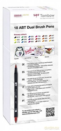 Tombow - 18 ABT Dual Brush Pen - Primary