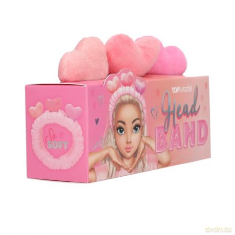 Topmodel - Head Band with Hearts BEAUTY and ME - Pink