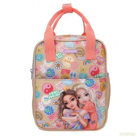 Topmodel - TOPModel Backpack GIRL POWER - Beige and Coral - Small (413291)