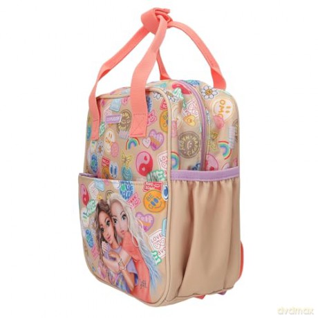 Topmodel - TOPModel Backpack GIRL POWER - Beige and Coral - Small (413291)