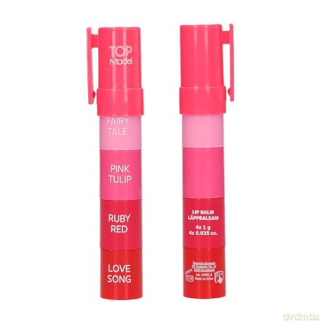 Topmodel - TOPModel Tinted Lip Balm - 4 colors - 4 x 1g