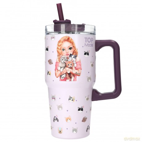 Topmodel - TOPModel To-Go-Cup KITTY and DOGGY - Lilac - 600 ml