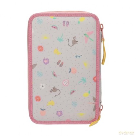 Topmodel - Triple Pencil Case JUICY - apricot, pink, yellow (413324)