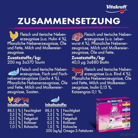 Vitakraft - Liquid Snack Big Pack Ą 48st x 15 gr