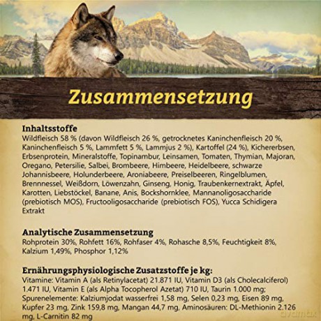 Wolfsblut - Dogfood - Blue mountain, adult 12,5 kg. - hypoallergenic