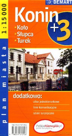 Konin +3. Plan miasta w skali 1:15 000 [KSIĄŻKA]