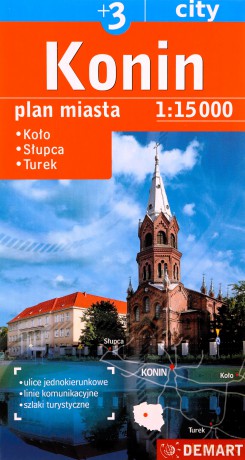 Konin +3. Plan miasta w skali 1:15 000 [KSIĄŻKA]