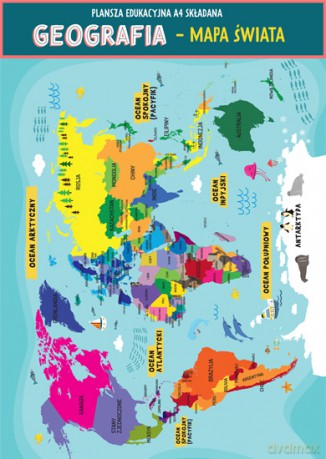 Karta edukacyjna Geografia Świat