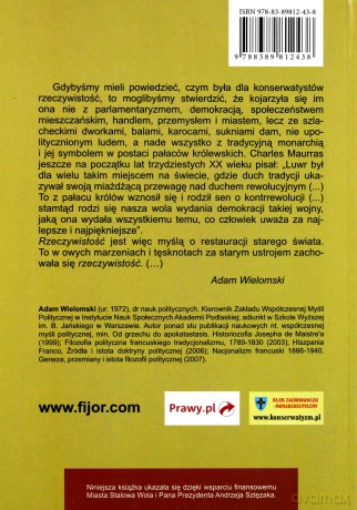 Konserwatyzm. Główne idee, nurty i postacie - Adam Wielomski [KSIĄŻKA]