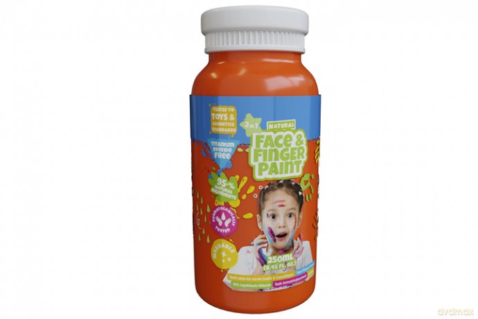 BOTI NATURAL farba d/mal palcami POMARAŃCZOWY 250ml 38592