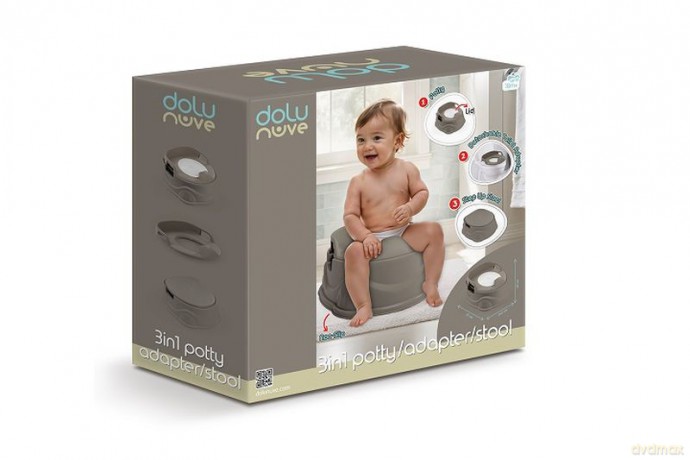 DOLU nocnik 3w1 szary 7184 71842