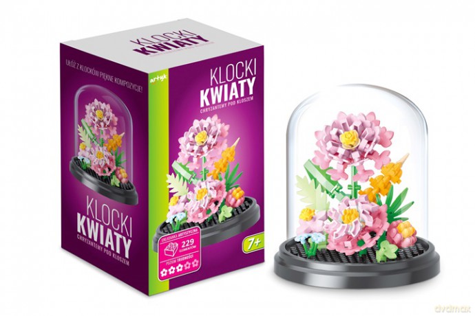 Klocki kwiaty chryzantemy klosz 229el 137044