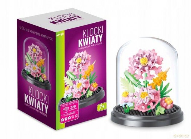 Klocki kwiaty chryzantemy klosz 229el 137044
