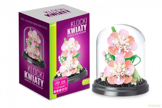 Klocki kwiaty kamelie klosz 226el 137020