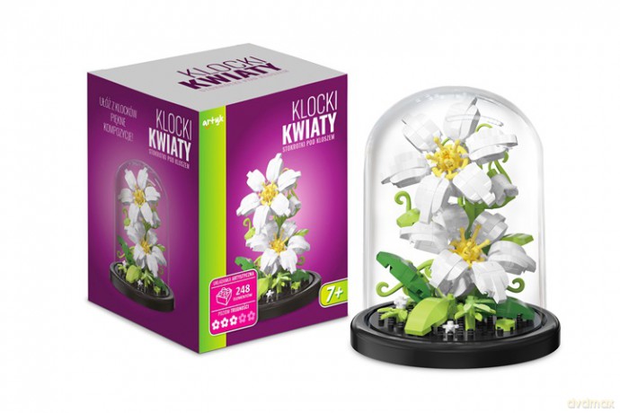 Klocki kwiaty stokrotki klosz 248el 136955