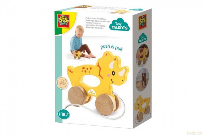 SES Pchaj i ciągnij 2w1 drew.Tricerat..13203 32033
