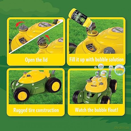 TOMY John Deere kosiarka z bańkami X320907