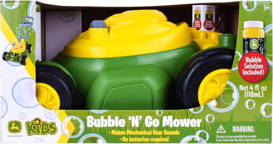 TOMY John Deere kosiarka z bańkami X320907