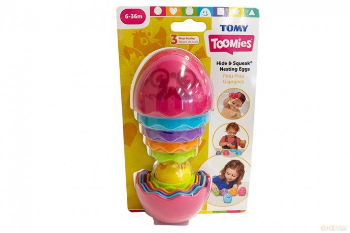 TOMY TOOMIES jajko Matrioszka różowe E73080