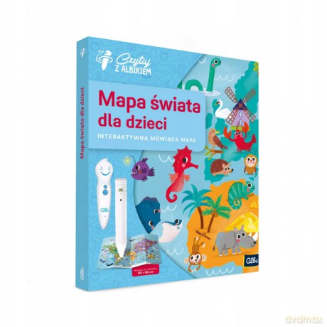 Czytaj z Albikiem. Mapa świata dla dzieci [KSIĄŻKA]