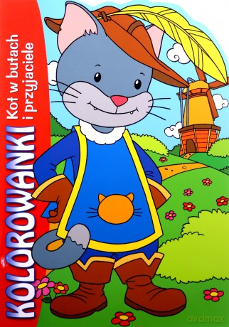 Kot w butach i przyjaciele. Kolorowanki - Anna Purska (tłum.) [KSIĄŻKA]