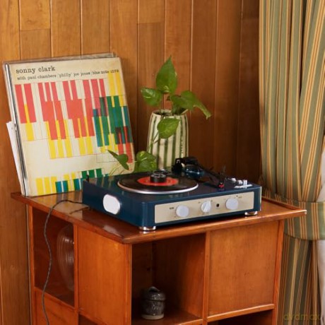 Brad Retro: Brad Retro Record Player (Navy)