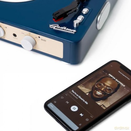 Brad Retro: Brad Retro Record Player (Navy)