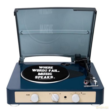 Brad Retro: Brad Retro Record Player (Navy)