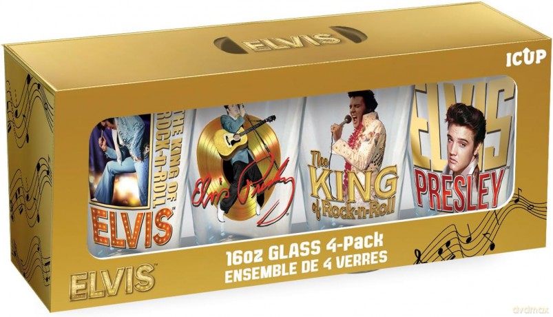 Elvis: Elvis 16 Oz 4 Pack Pint Glasses
