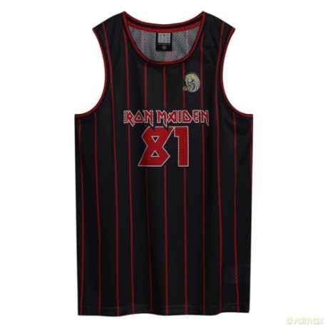 Iron Maiden: Iron Maiden Killer Black Basketball Jersey X Large