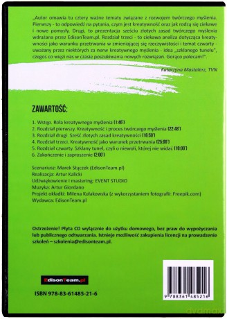 Kreatywność. Jak rozwijać twórcze myślenie? Książka audio CD MP3 - Marek Stączek [Audiobook]