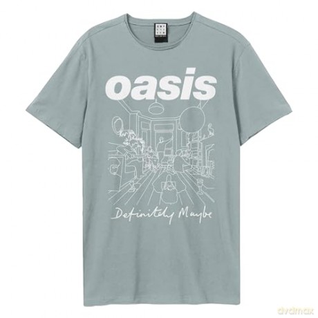 Oasis: Oasis Definitely Maybe Amplified Vintage Strange Blue X Large T Shirt