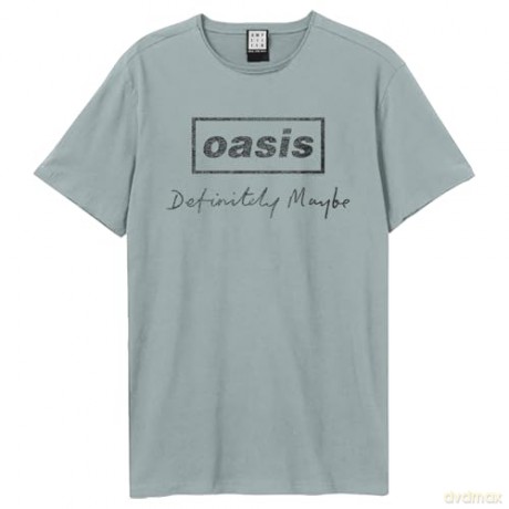 Oasis: Oasis Definitely Maybe Distressed Amplified Vintage Strange Blue Small T Shirt