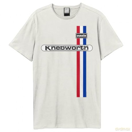 Oasis: Oasis Knebworth Amplified Small Vintage White T Shirt