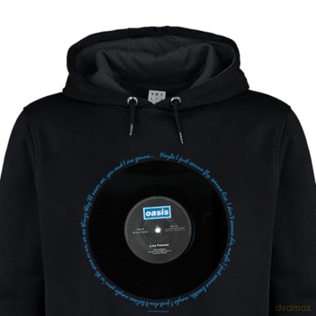 Oasis: Oasis Live Forever LyricsAmplified Large Vintage Black T Shirt