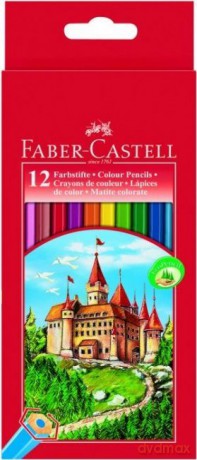 Kredki ołówkowe Faber-Castell 12 kolorów [SZKOŁA]