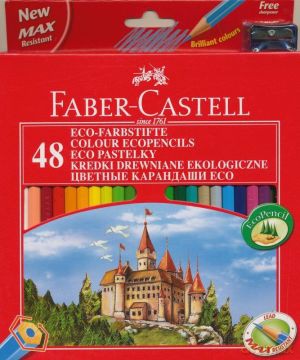 Kredki ołówkowe Faber-Castell 48 kolorów [SZKOŁA]
