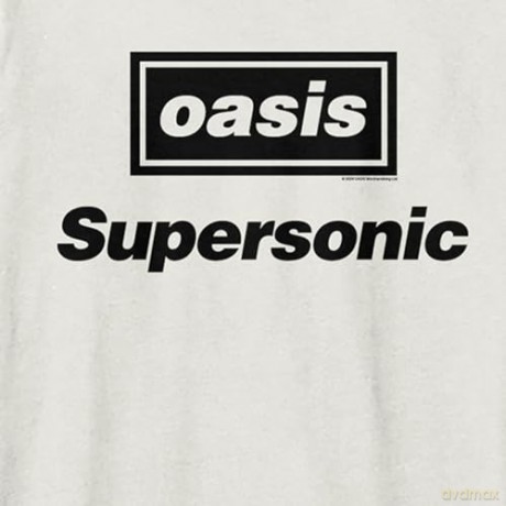 Oasis: Oasis Supersonic Title Amplified Vintage Charcoal Medium T Shirt